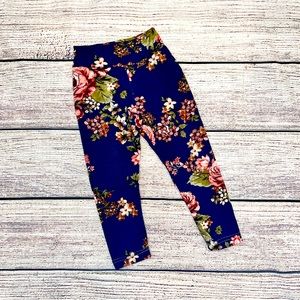 Wren’s Closet Navy Floral Leggings